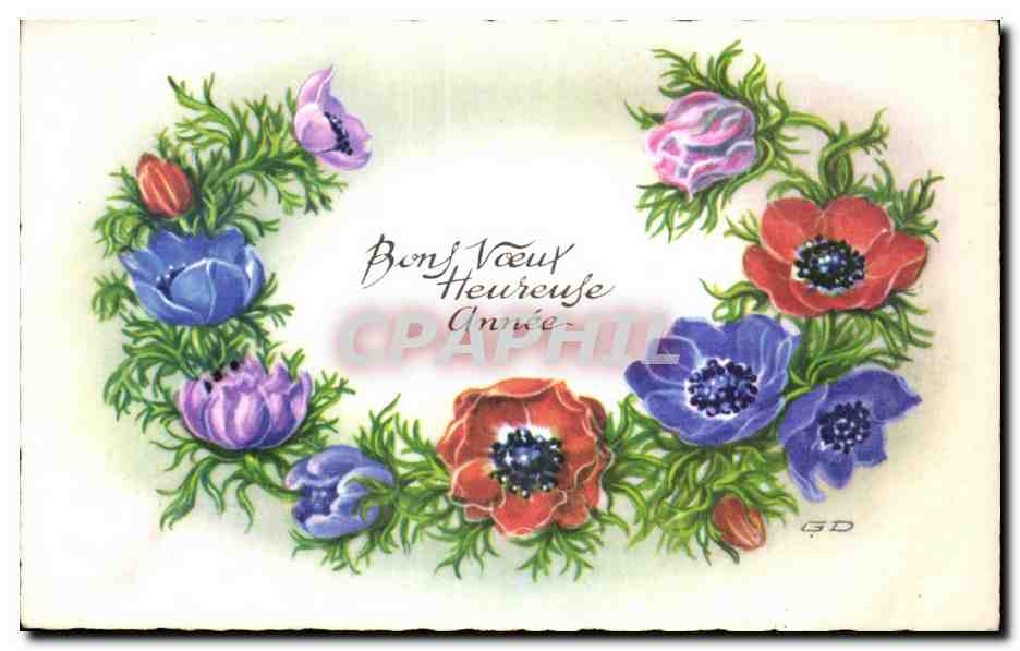 CPA Fantaisie Fleurs 