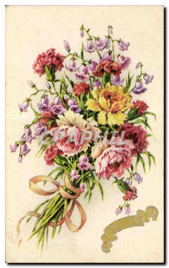CPA Fantaisie Fleurs 
