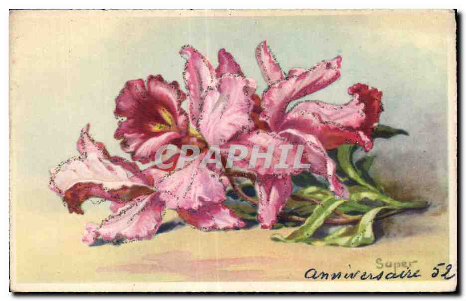 CPA Fantaisie Fleurs 