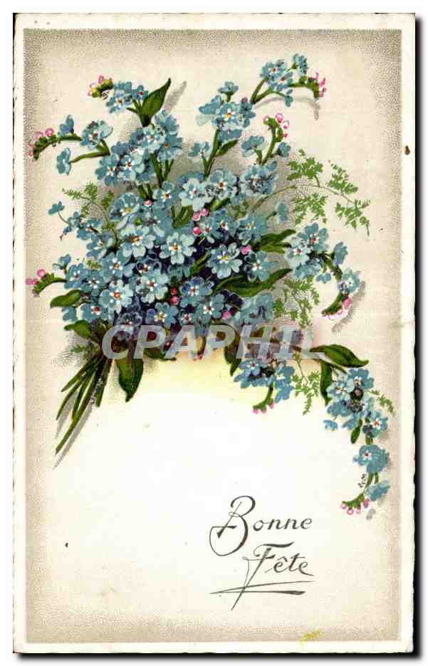 CPA Fantaisie Fleurs Bonne fete