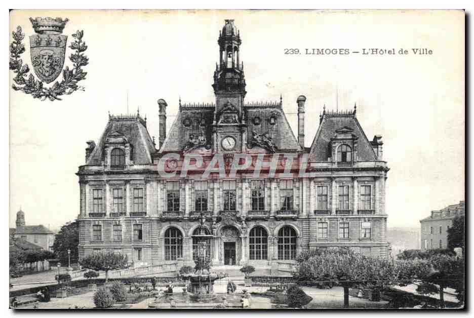 CPA Limoges L Hotel de ville 