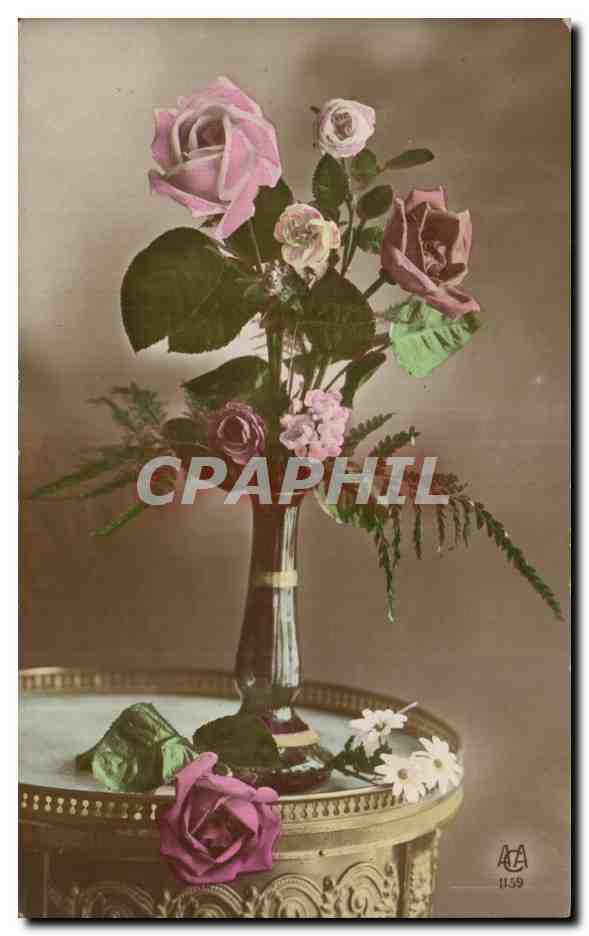 CPA Fantaisie Fleurs 