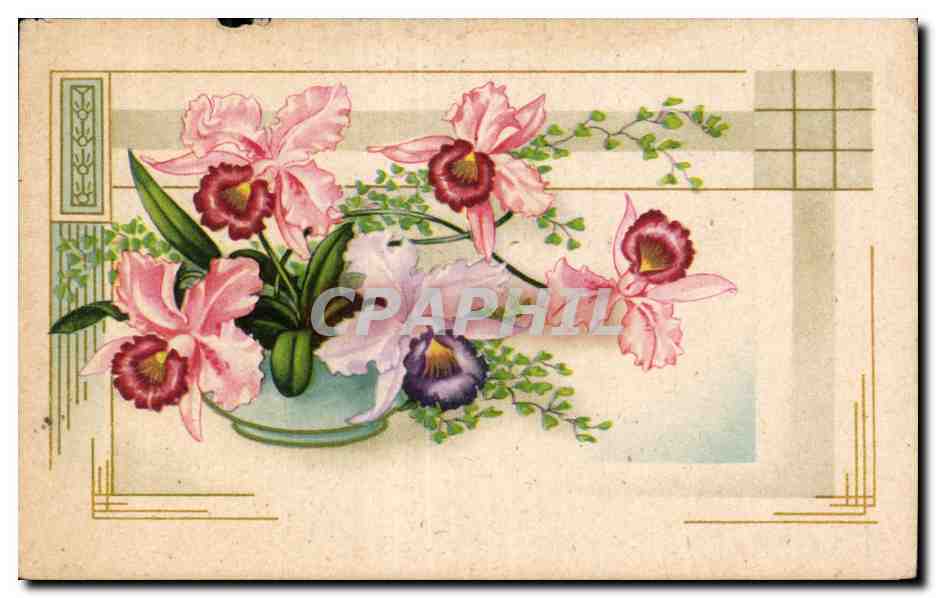 CPA Fantaisie Fleurs 