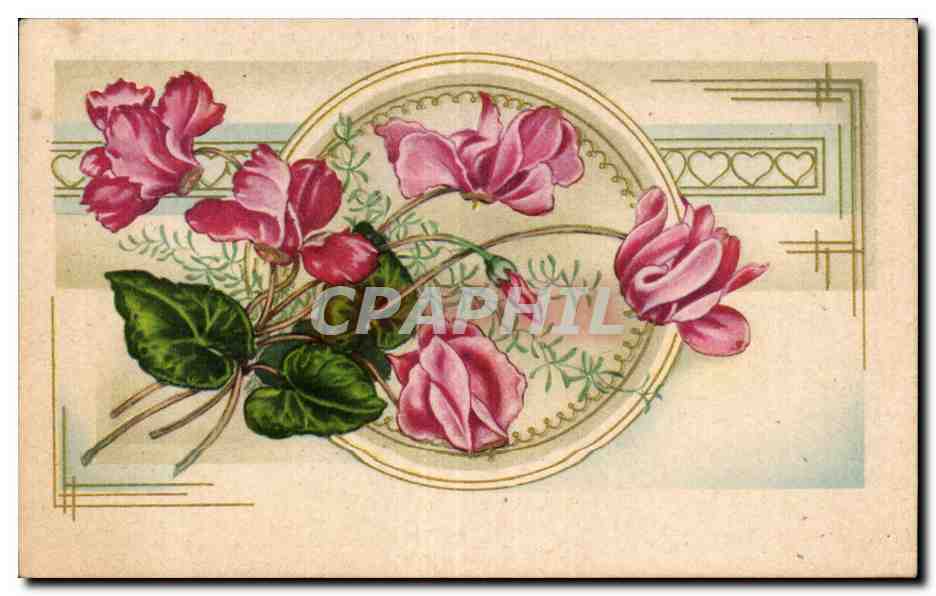 CPA Fantaisie Fleurs 