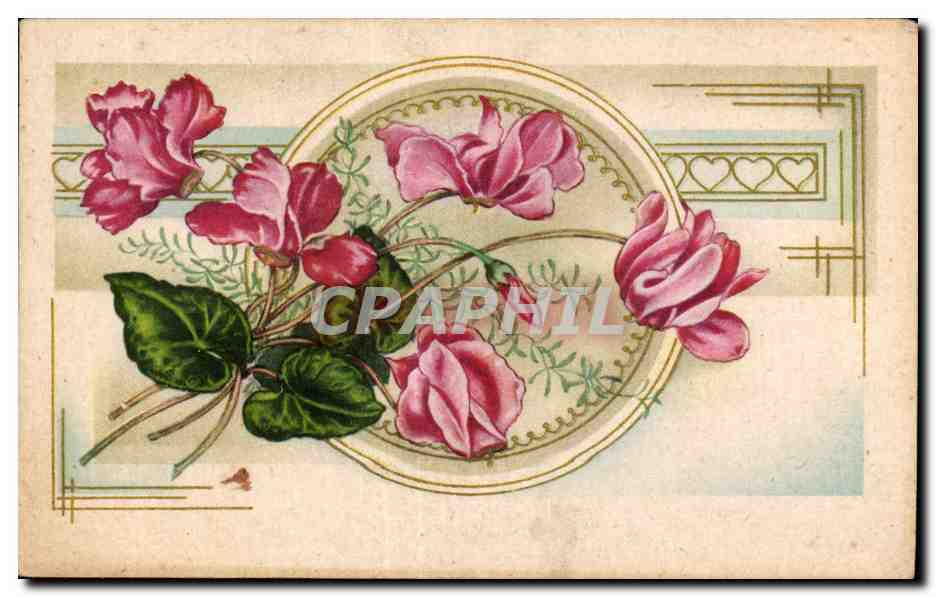 CPA Fantaisie Fleurs 