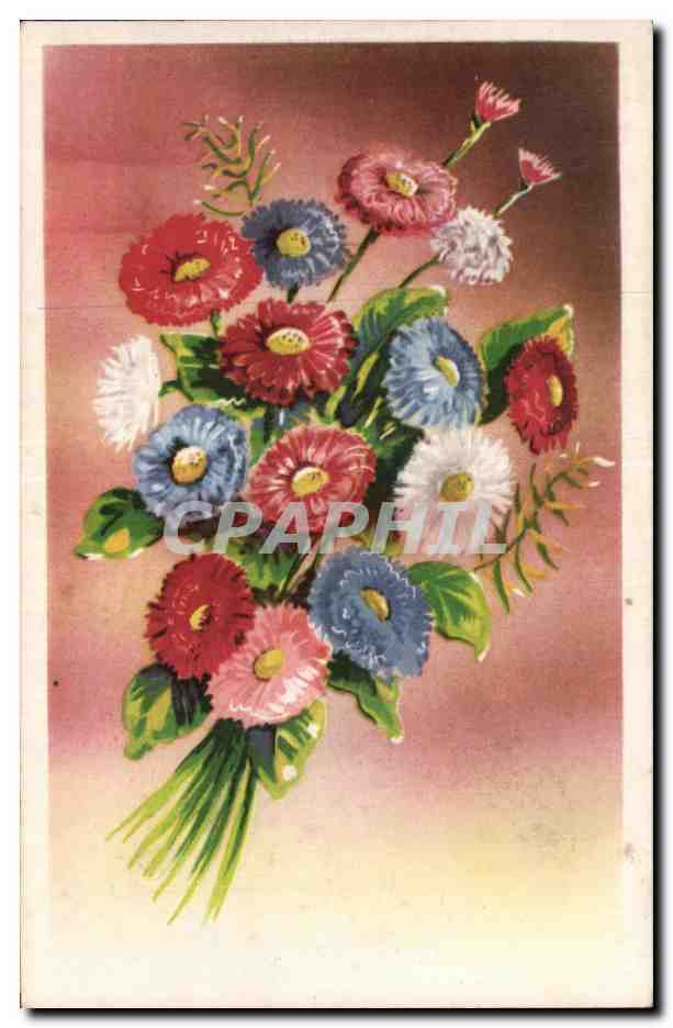 CPA Fantaisie Fleurs 