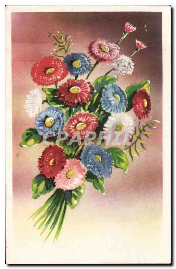CPA Fantaisie Fleurs 