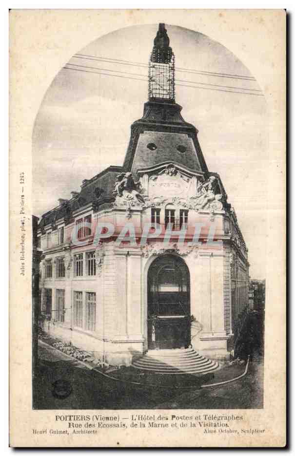 CPA POITIERS (Vienue) L Hotel des Postes et Telegraphes