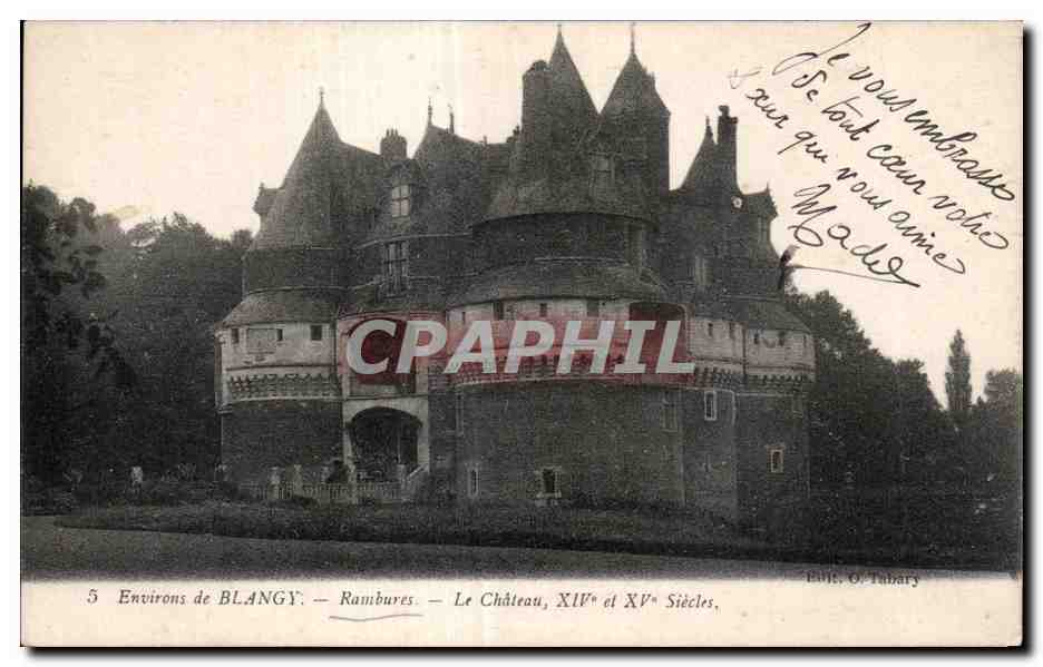 CPA Environs de Blangy Rambures Le Chateau XIV et XV Siecles
