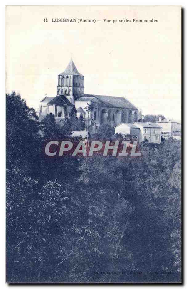 CPA Lusignan (Vienne) Vue prise des Promenades