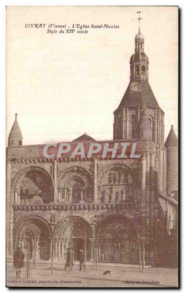 CPA Civray (Vienne) L Eglise Saint Nicolas 