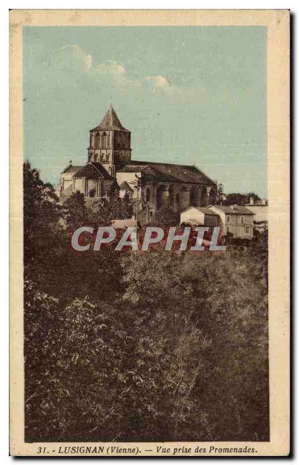 CPA Lusignan (Vienne) Vue prise des Promenades