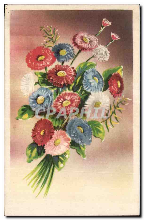 CPA Fantaisie Fleurs 