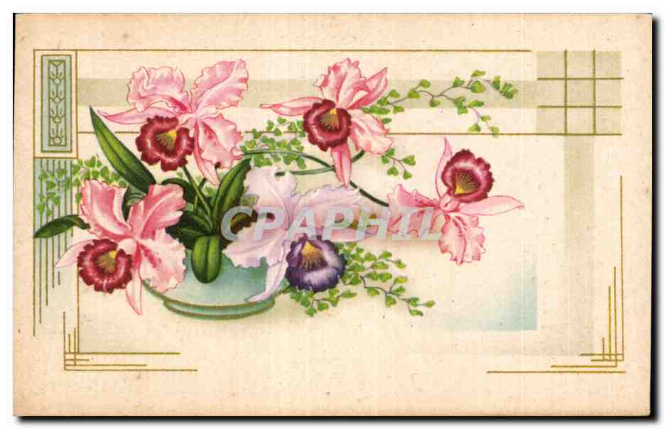CPA Fantaisie Fleurs 