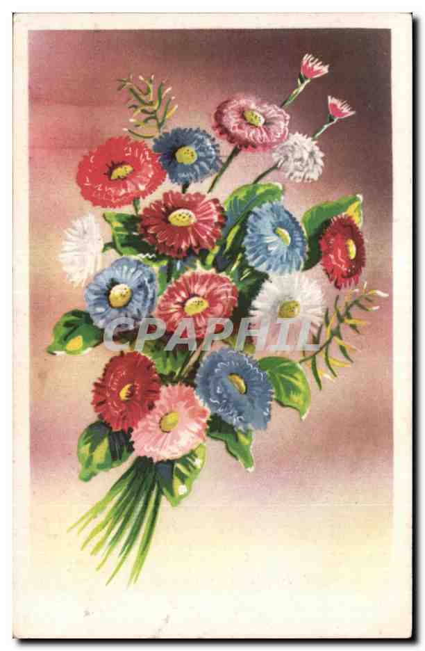 CPA Fantaisie Fleurs 