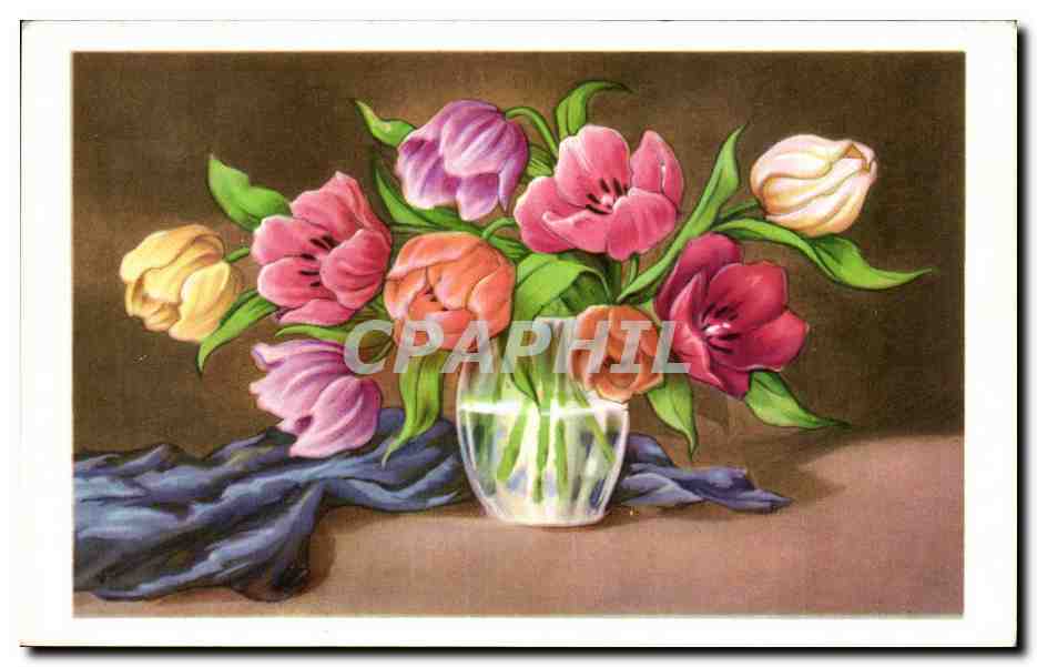 CPA Fantaisie Fleurs 