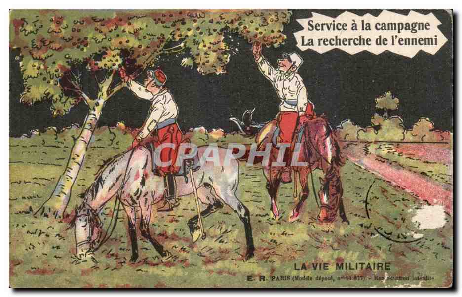Due cavalieri in campagna — La ricerca nemica — E.R. PARIS, n° 44-877