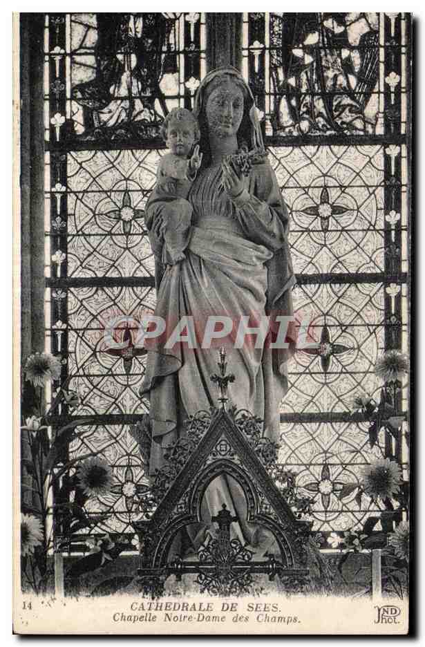 CPA Cathedrale de Cees chapelle notre dame des champs