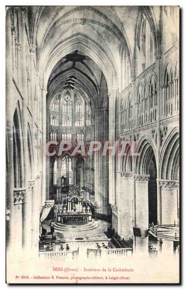 CPA Sees (Orne) interieur de la cathedrale
