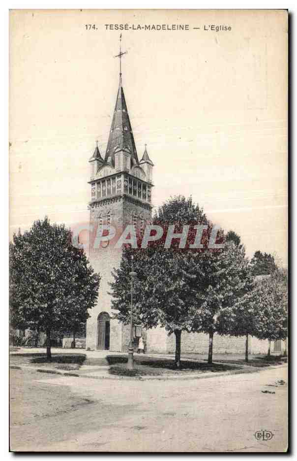 CPA Tesse la madeleine L Eglise