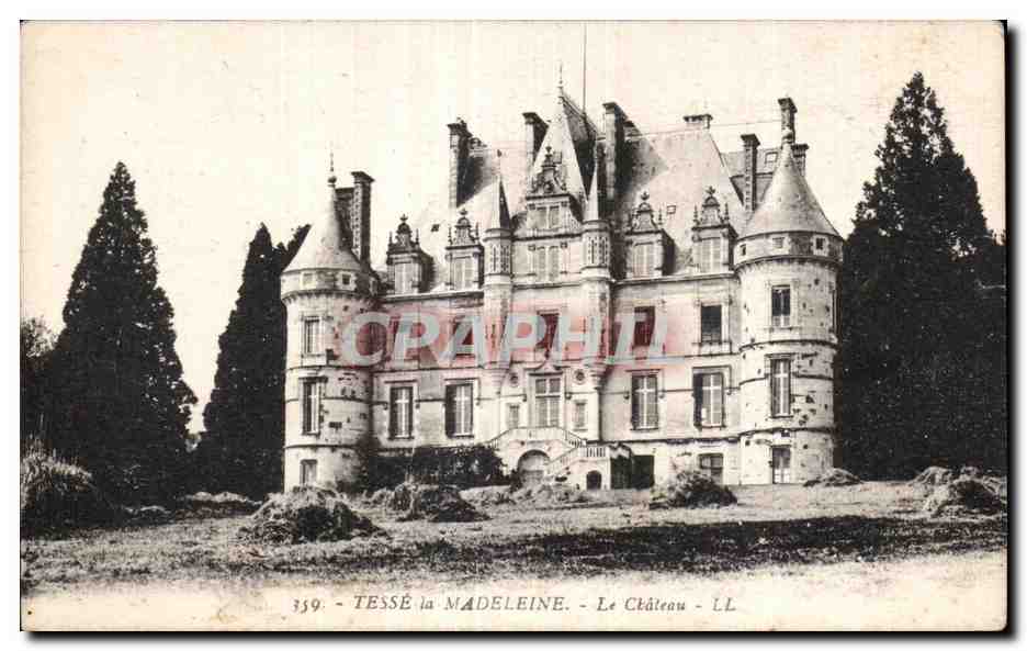 CPA Tesse la madeleine le chateau 