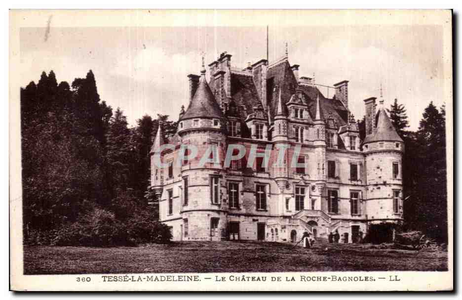 CPA Tesse la madeleine le chateau de la Roche Bagnoles