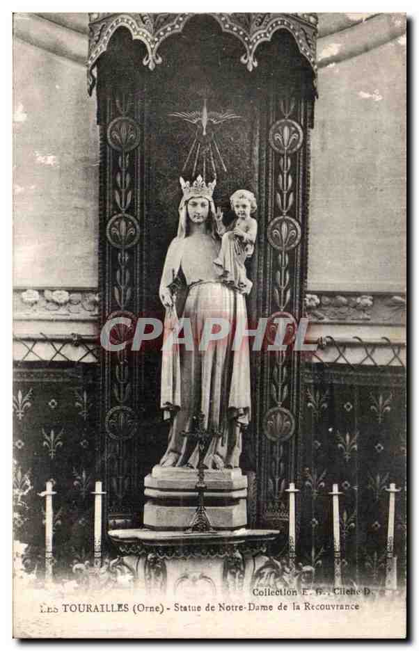 CPA Tesse la madeleine - Statue de la Recouvrance