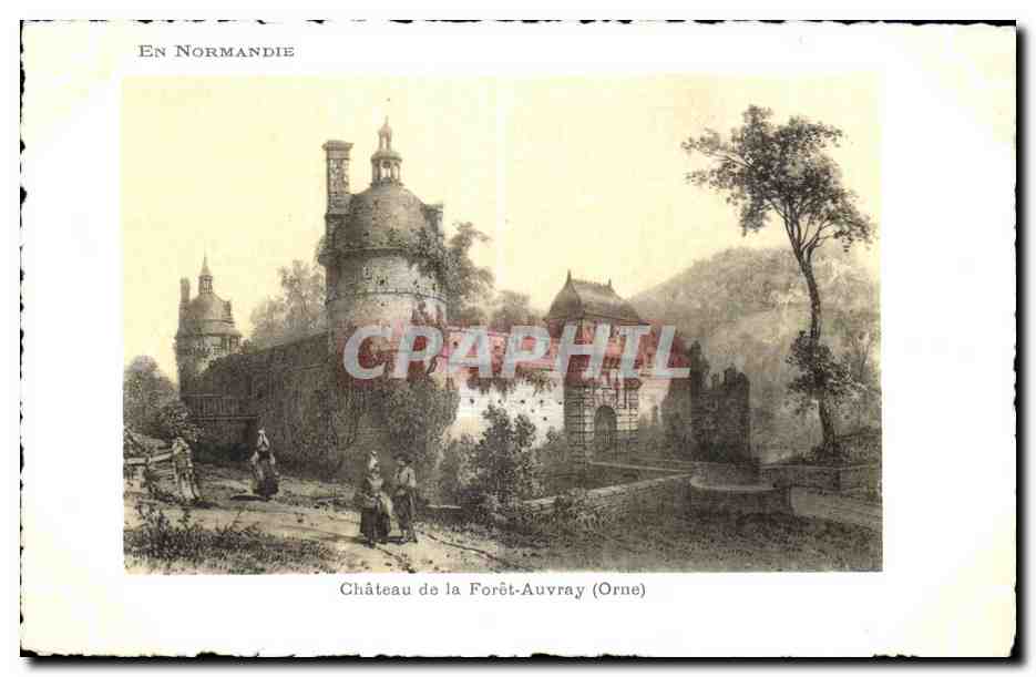CPA Chateau de la foret-auvray (Orne)