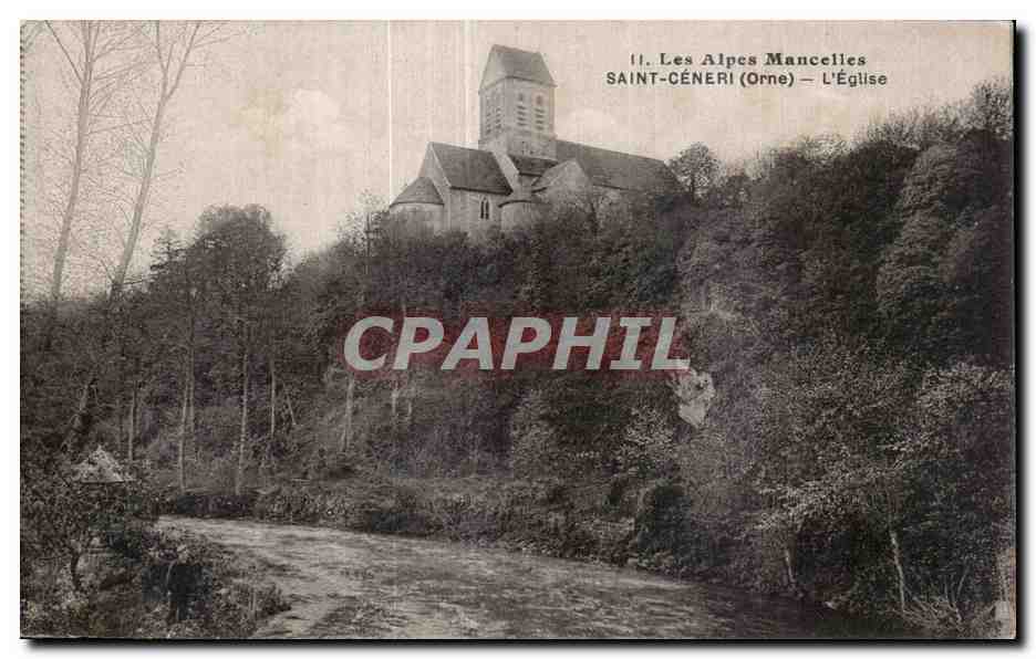 Saint-Céneri (Orne) — L'Église — Les Alpes Mancelles