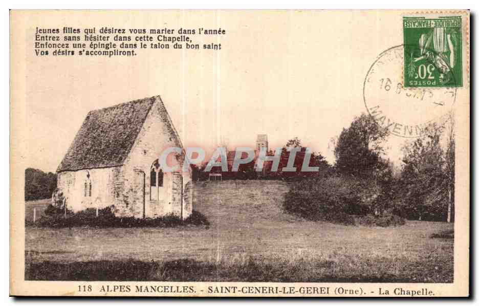 CPA ALPES MANCELLES - SAINT-CENERI-LE-GEREI (Orne) - La chapelle 