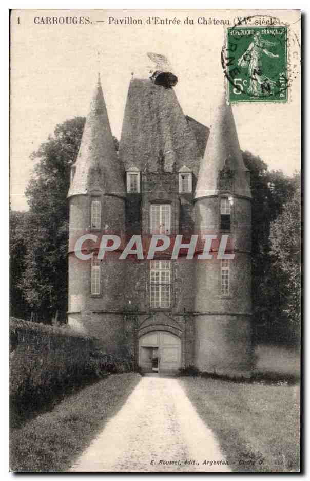 CPA CARROUGES - Pavillon d Entree du Chateau