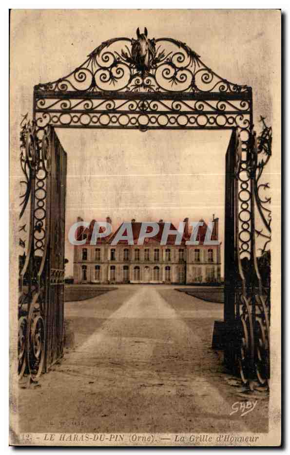CPA LE HARAS-DU-PIN (Orne) - La Grille d Honneur