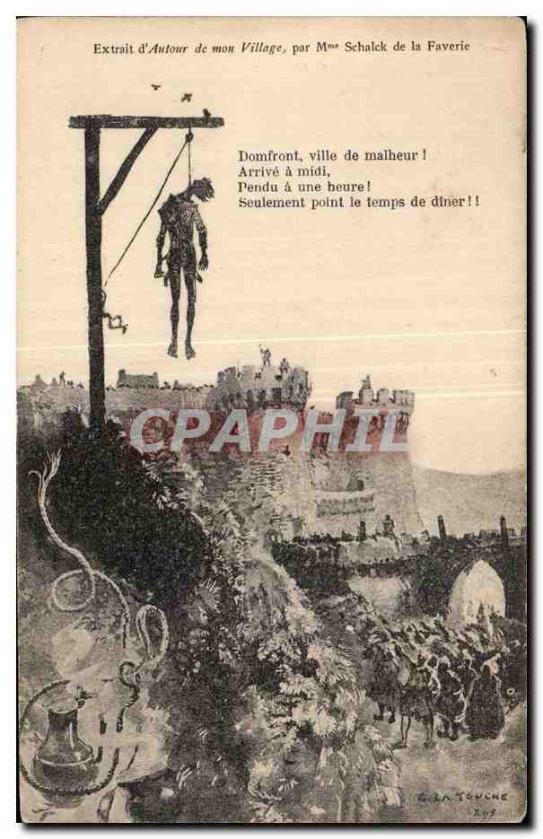 CPA Domfront Extrait d autour de mon Village par Mme Schalck de la Faverie