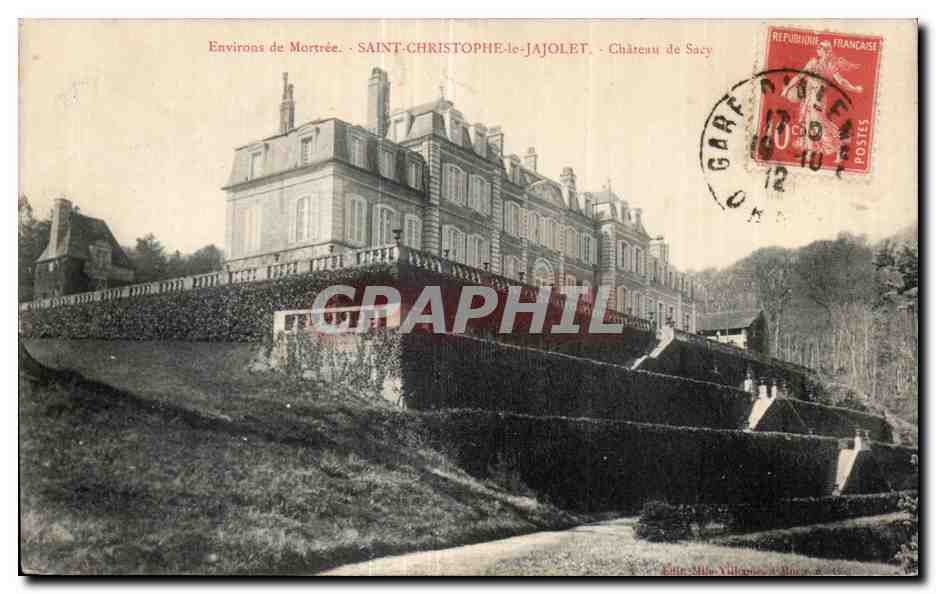 CPA Environs de Mortree - SAINT-CHRISTOPHE-le -JAJOLET Chateau de Sacy 
