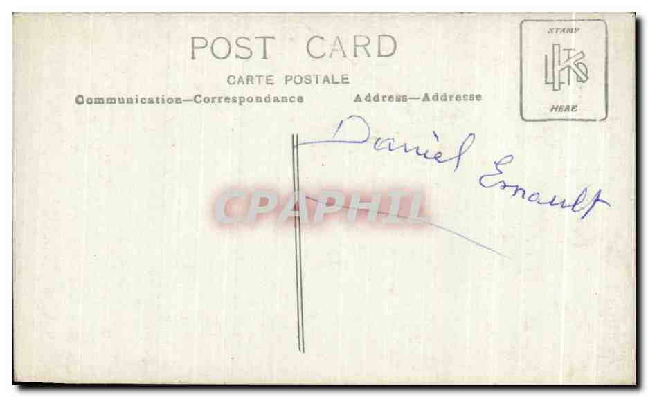 CARTE PHOTO Militaire Militaria Daniel Esnault — Rückseite