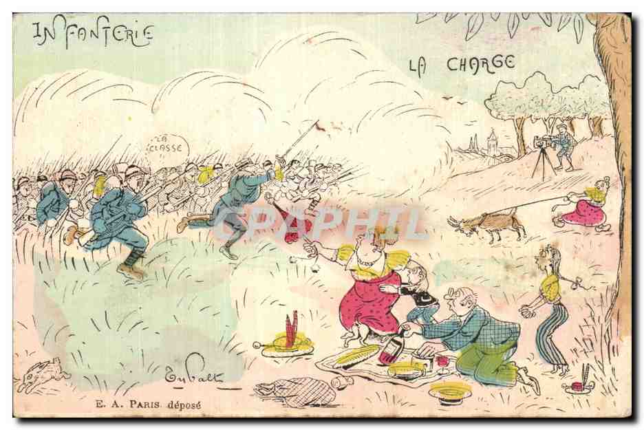 Infanterie — La Charge — E. A. Paris déposé