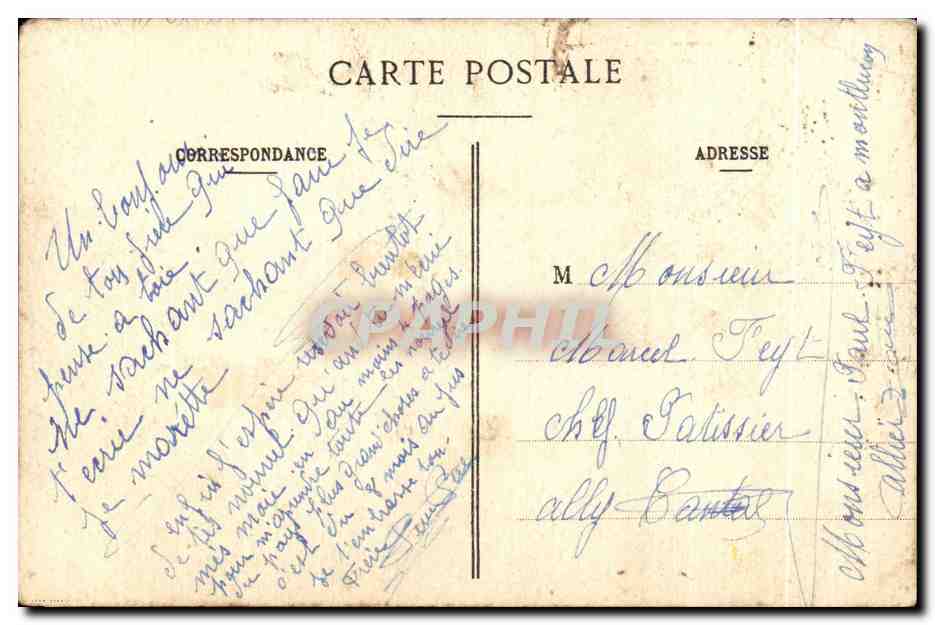 Infanterie — La Charge — E. A. Paris déposé — Verso