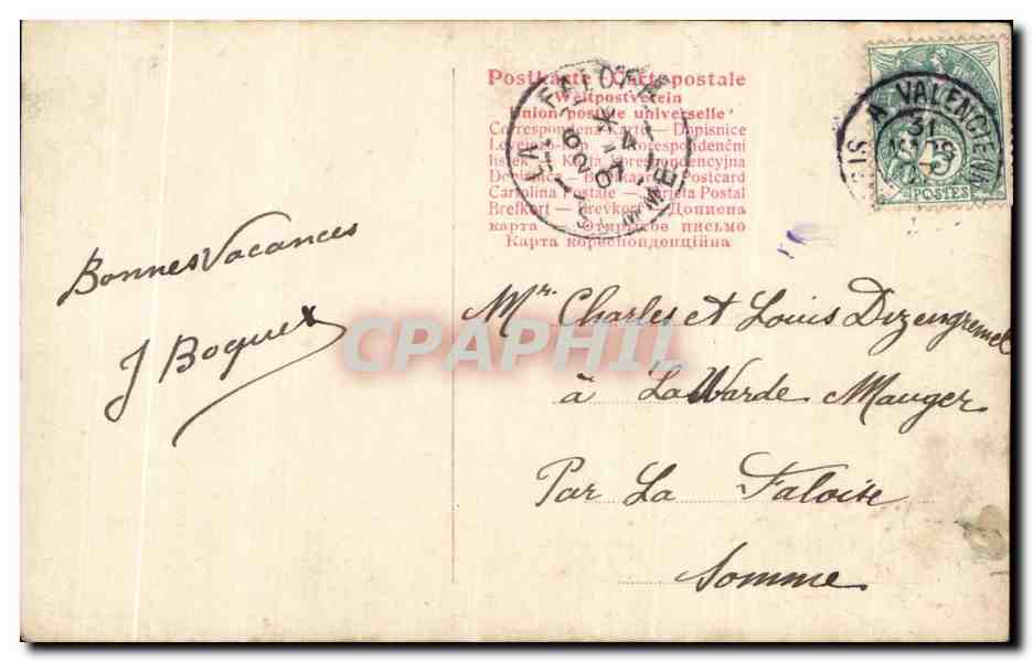 CPA Fantaisie Poussins Paques Easter — Rückseite