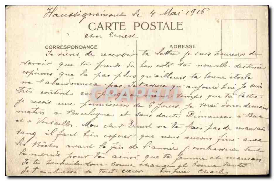 CPA Fantaisie militaria Les poilus du front Union des societes de Tir de France  — Rückseite