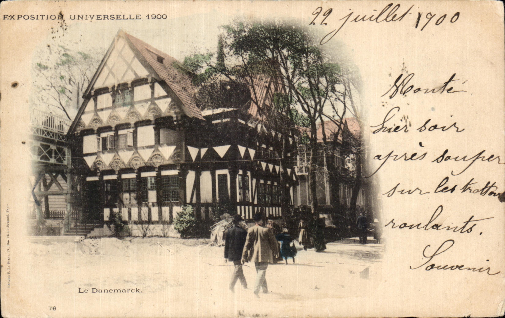 CPA Fantaisie Exposition universelle 1900 Le Danemark Denmark