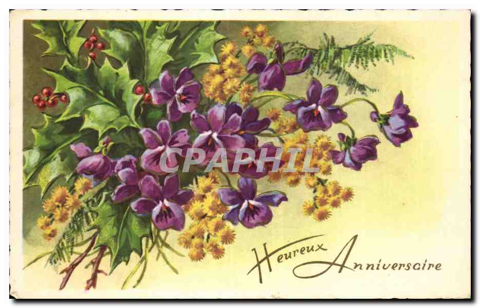 CPA Fantaisie Fleurs
