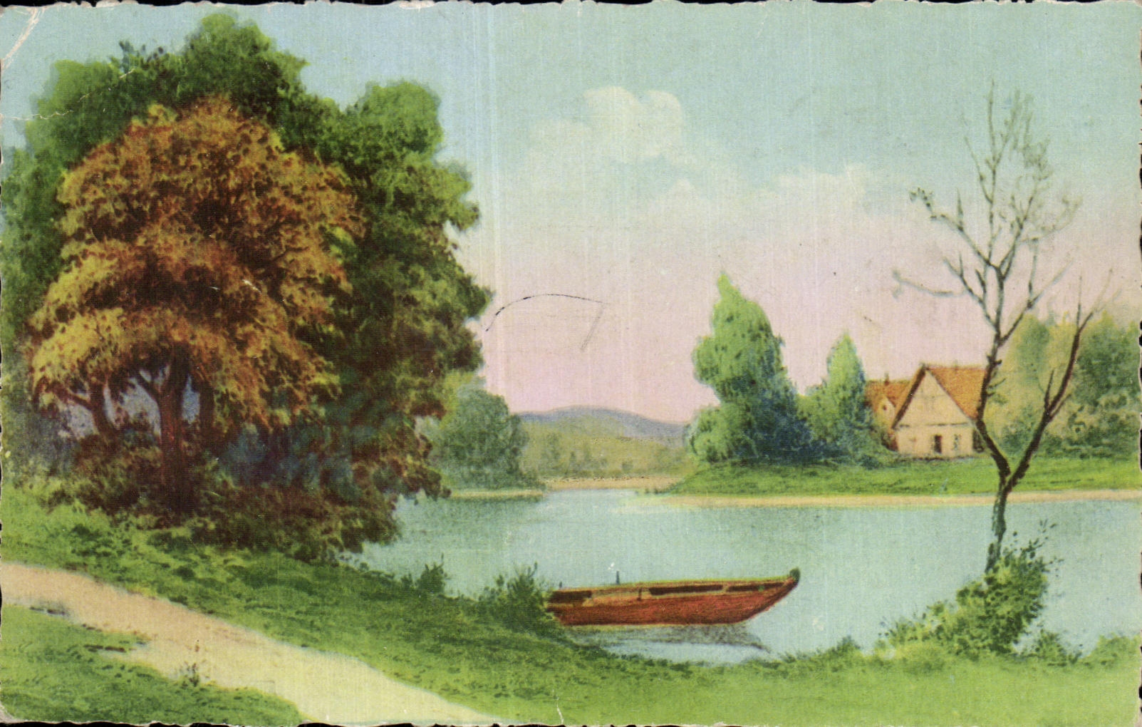 CPA Fantaisie Paysage
