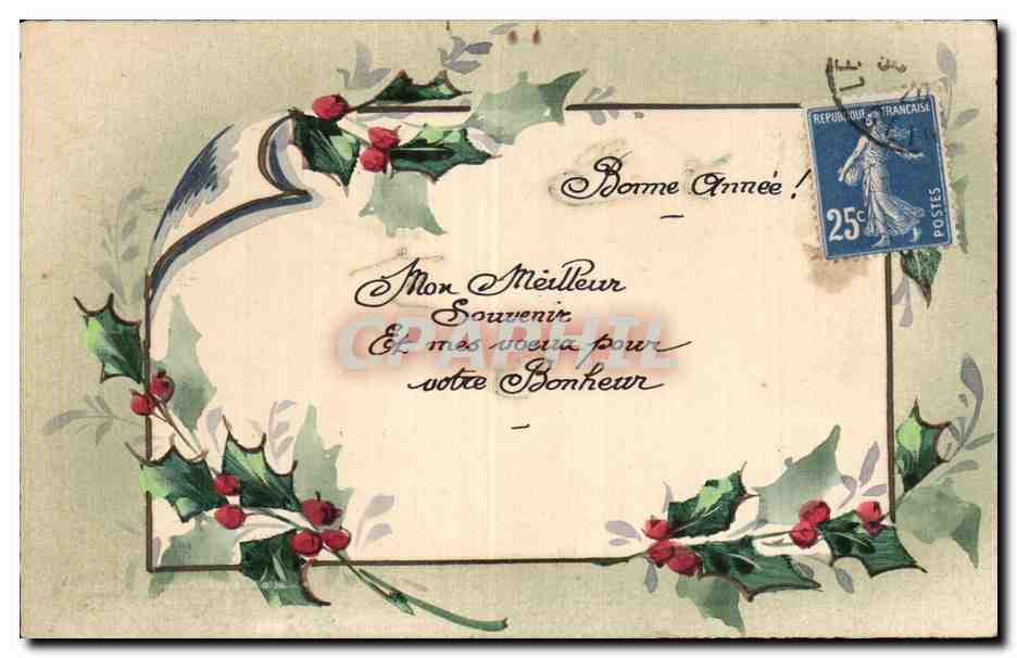 CPA Fantaisie Bonne annee