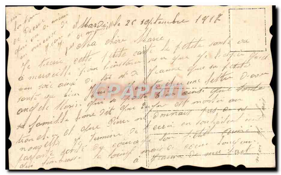 CPA Fantaisie  — Verso