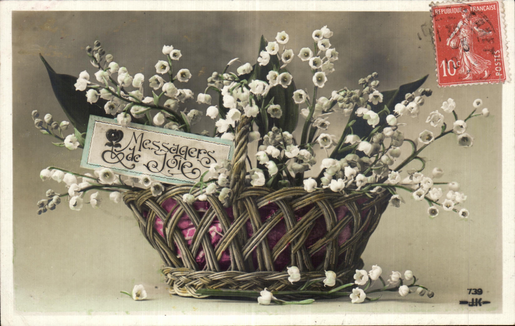 CPA Fantaisie Fleurs Muguet 