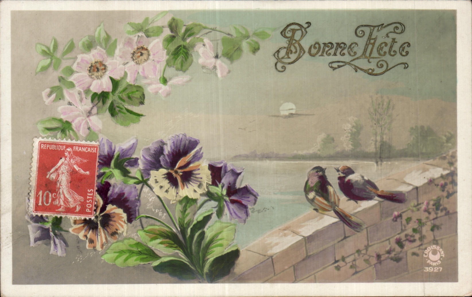 CPA Fantaisie Fleurs