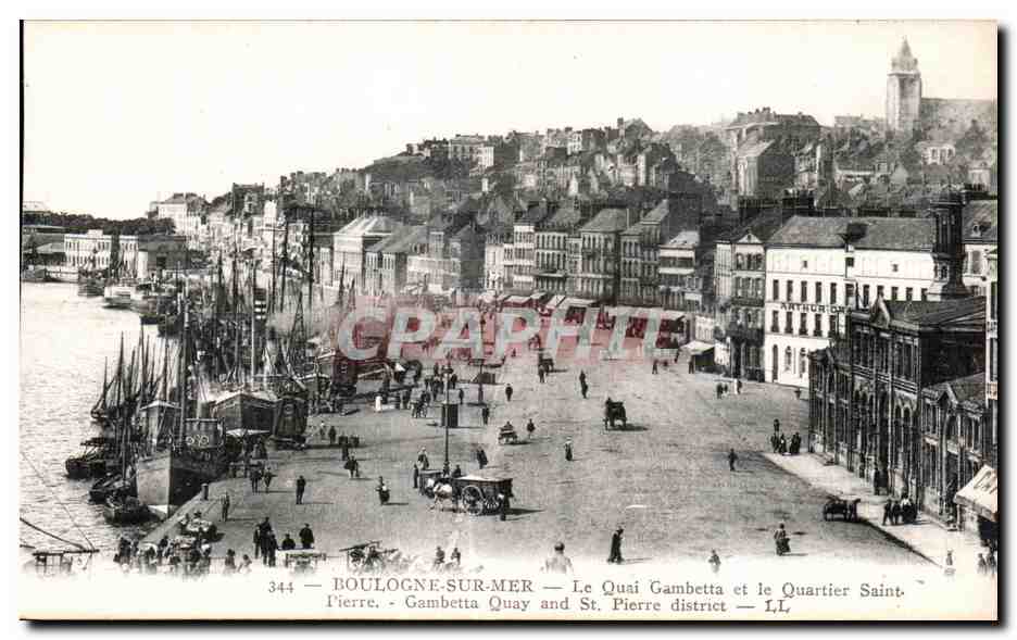 Boulogne-sur-Mer — The Gambetta Quay and Saint-Pierre Quarter — Graphique