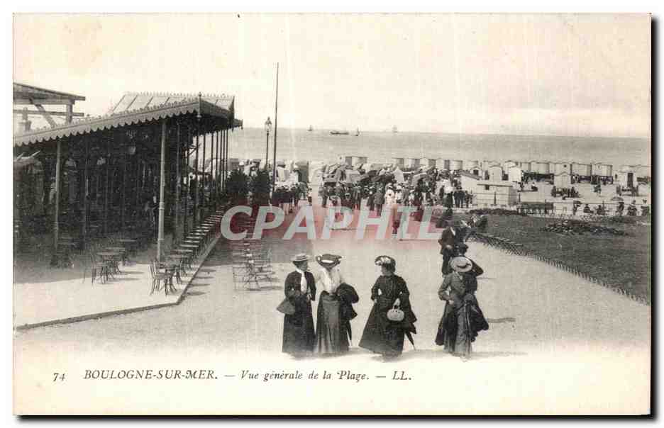 Boulogne-sur-Mer — Allgemeiner Blick auf den Strand — LL.