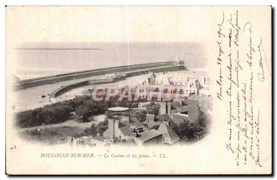 Boulogne-sur-Mer — El Casino y las dársenas — I.L.