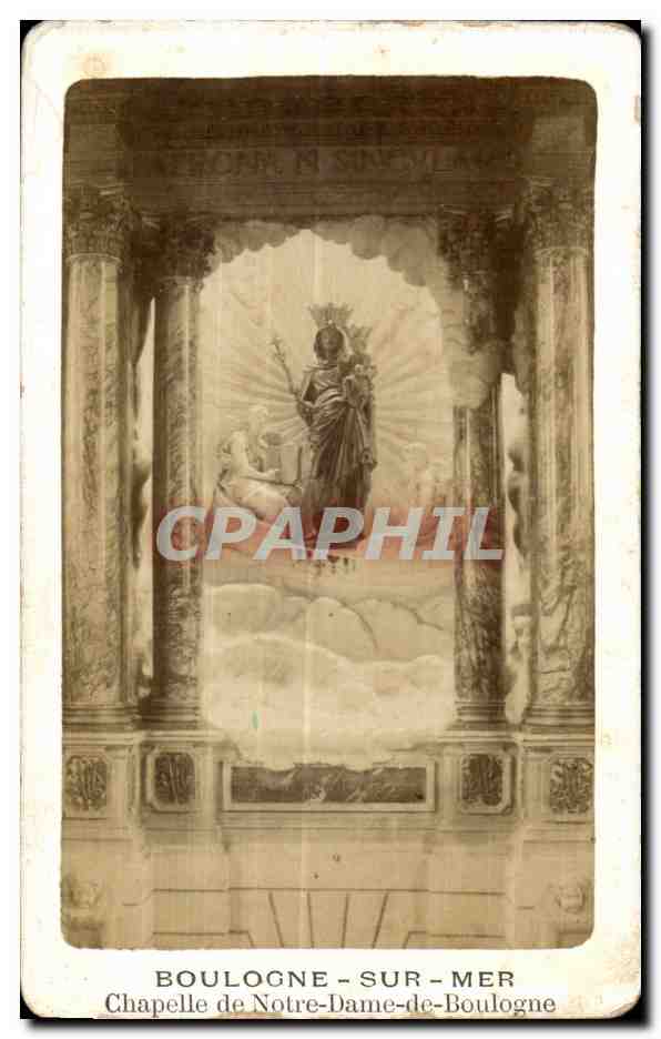 Antike Ansichtskarte Boulogne-sur-Mer Kapelle Notre-Dame-de-Boulogne